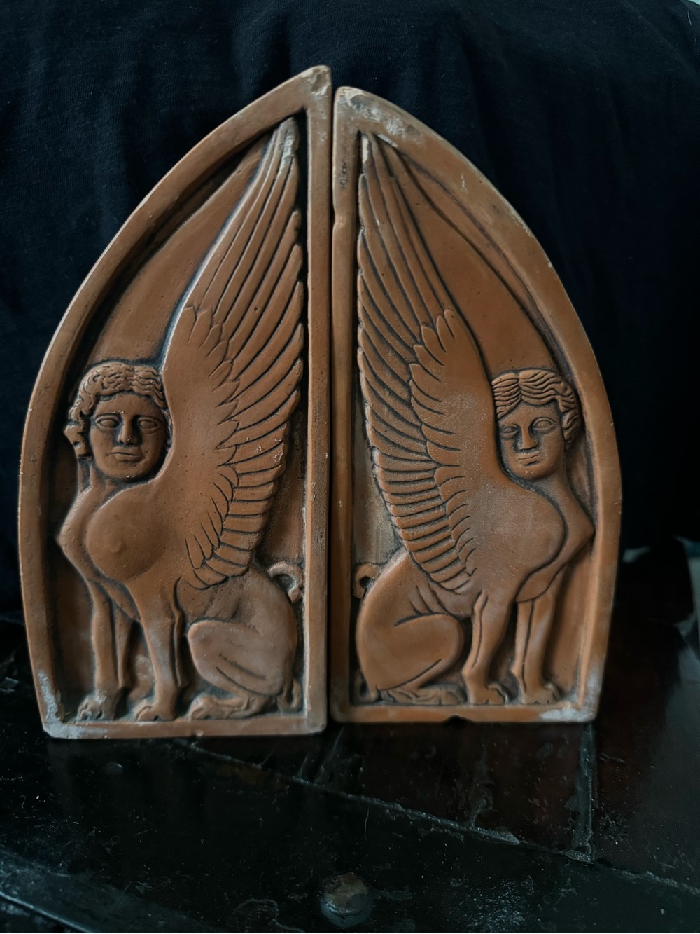 Pair of Terra Cotta Book Ends